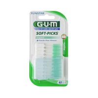 Gum Soft-Picks Original Μεσοδόντια Βουρτσάκια Με Φθόριο Regular 40τμχ