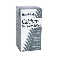 Health Aid Calcium Complete 800mg Ασβέστιο Για Δυνατά Οστά & Δόντια Vegan 120 Ταμπλέτες