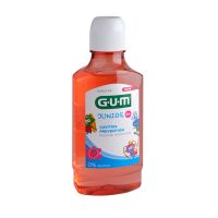 Gum Junior Παιδικό Φθοριούχο Στοματικό Διάλυμα Με Γεύση Φράουλα 6Y+ 300ml