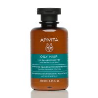 Apivita Oily Hair Σαμπουάν Για Τη Ρύθμιση Της Λιπαρότητας Με Μέντα & Πρόπολη 250ml