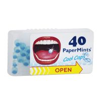 Papermints Cool Caps Μαργαριτάρια Μέντας Για Δροσερή Αναπνοή 40τμχ