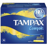 Tampax Compak Regular Ταμπόν Με Απλικατέρ 16τμχ