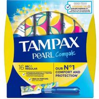 Tampax Pearl Compak Regular Ταμπόν Με Απλικατέρ 16τμχ