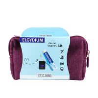 Elgydium Dental Travel Kit Σε Κόκκινο Νεσεσέρ Με 3 Μίνι Προϊόντα