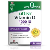 Vitabiotics Ultra Vitamin D 4000IU Συμπλήρωμα Διατροφής για την Υγεία του Ανοσοποιητικού/Οστών/Δοντιών/Μυών 96 ταμπλέτες