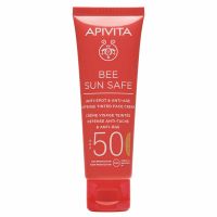 Apivita Bee Sun Safe Αντηλιακή Κρέμα Προσώπου Με Χρώμα κατά των Πανάδων & των Ρυτίδων Με Θαλάσσια Φύκη & Πρόπολη Spf50 50ml