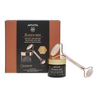 Apivita Queen Bee Set Με Kρέμα Ημέρας Προσώπου Ολιστικής Αντιγήρανσης Ελαφριάς Υφής Για Κανονικό/Μικτό Δέρμα 50ml & Δώρο Premium Face Roller