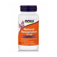 Now Foods Natural Resveratrol 50mg Συμπλήρωμα Διατροφής για Καρδιαγγειακή Υποστήριξη 60 vegicaps