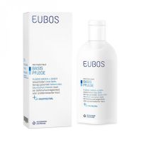 Eubos Liquid Blue Υγρό Καθαρισμού Προσώπου/Σώματος Χωρίς Άρωμα 200ml & Δώρο Μίνι Δείγμα Κρέμα Χεριών Για Ξηρά & Ταλαιπωρημένα Χέρια