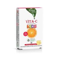 Power Health Vita-C Kids Παιδικό Συμπλήρωμα Διατροφής με Βιταμίνη C & Υπέροχη Γεύση Πορτοκάλι 30 μασώμενα δισκία