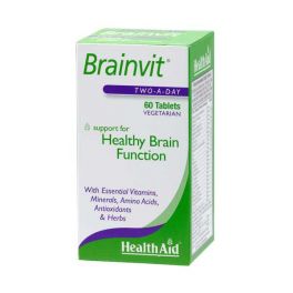 Health Aid Brainvit Για Μνήμη & Εγκεφαλικές Λειτουργίες Vegeterian 60 Ταμπλέτες