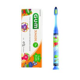 Gum Monster Set Οδοντόβουρτσα Με Φωτάκι 1 Λεπτού Μαλακή Μπλέ & Δώρο Παιδική Οδοντόκρεμα Με Γεύση Tutti Frutti 50ml