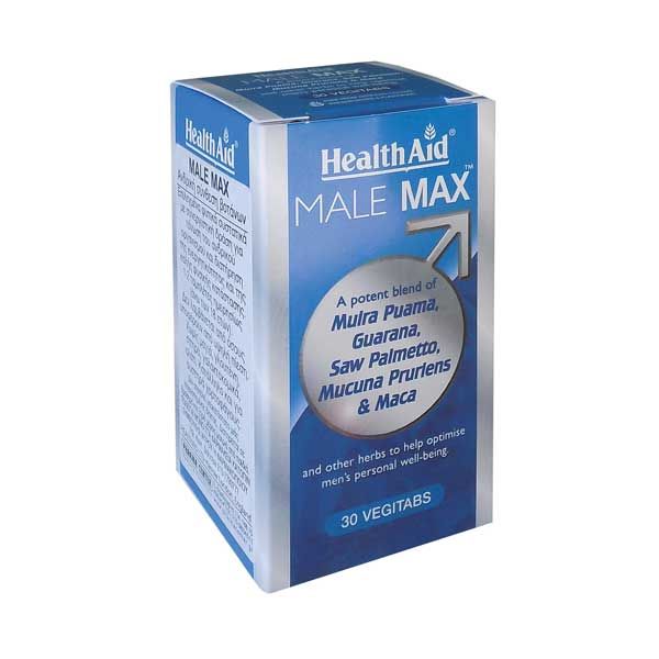 Health Aid Male Max Για Την Ανδρική Απόδοση 30 Κάψουλες