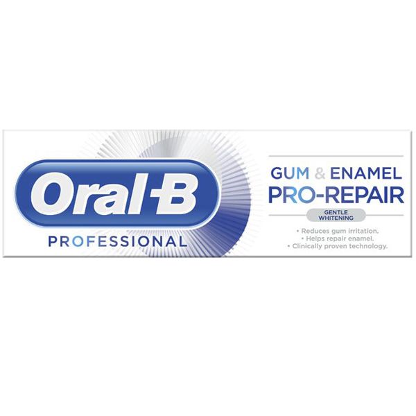 Oral-B Professional Gum & Enamel Pro-Repair Gentle Whitening Οδοντόκρεμα Για Καθημερινή Χρήση Για Ευαίσθητα Δόντια 75ml